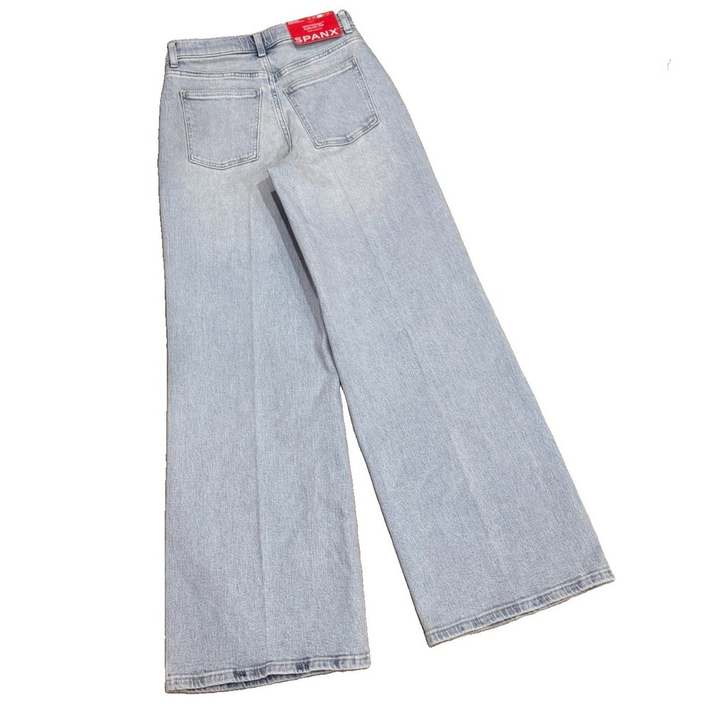 SPANX SPANXshape Authentic 360 Wide Leg Jeans Size SMALL Vintage Coastline Blue - Picture 10 of 12